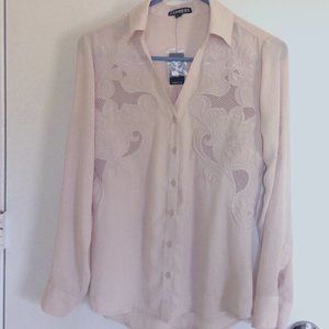 Express Lace Portofino Blouse Shirt